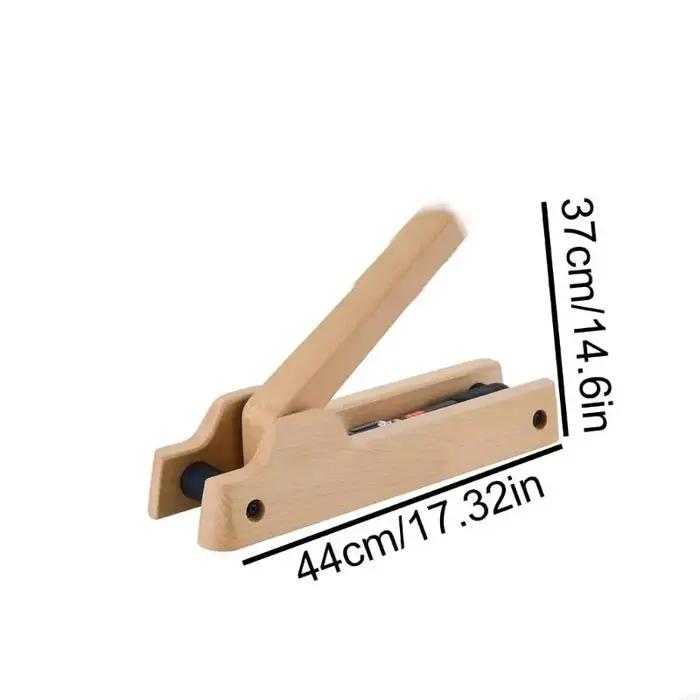 Entraîneur bras fer en bois avec 12 niveaux résistance réglables pour améliorer le confort préhension le 24BD