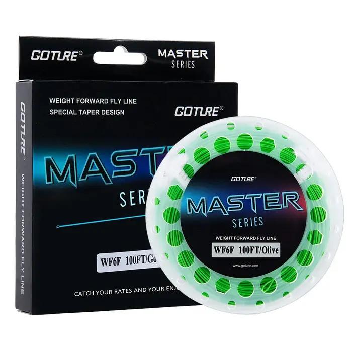 Ligne de Pêche à la Mouche Goture MASTER 100/90FT WF Flottante Boucles Soudées Accessoires Pêche WF2F-10Fwt