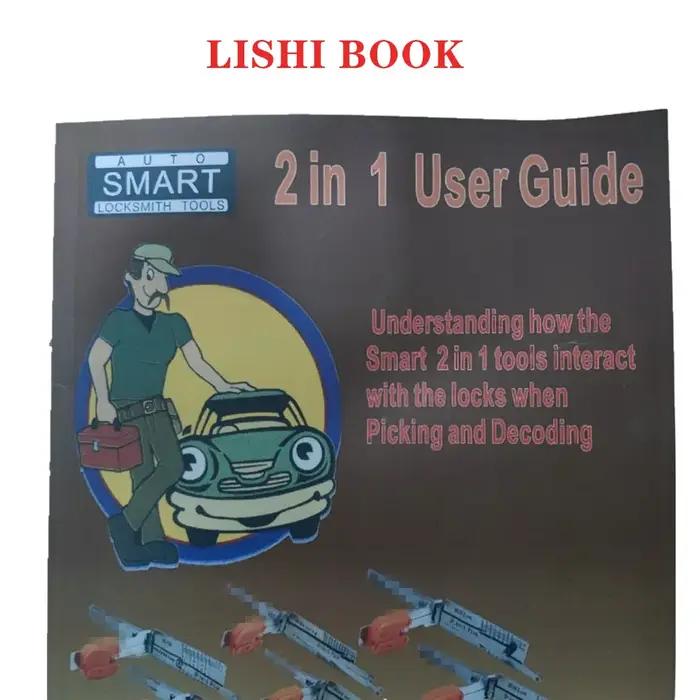 Lishi 2 en 1 livre d'outils manuel d'utilisation guide d'utilisation également PDF avec livre