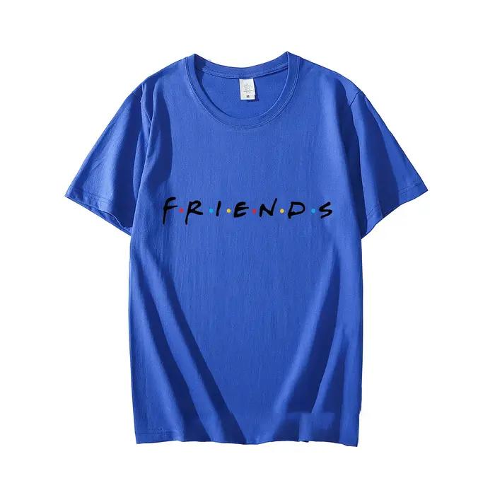 Amis émission de télévision T-Shirt hommes été couverture en coton t-shirts lettre imprimé vêtements Cool à manches