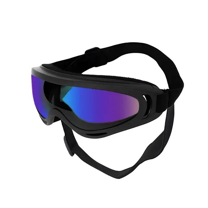 Lunettes de soleil réglables pour animaux de compagnie, Anti-UV, Protection des yeux, noires, largem
