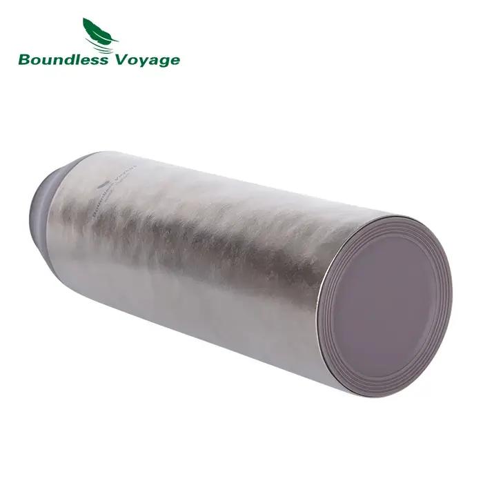 Boundless Voyage-Bouteille isotherme en titane avec couvercle à crochet, thermos isolé, grande capac