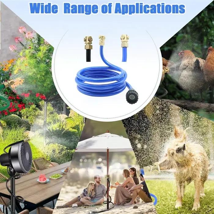 Brumisateur de Patio Extérieur Portable Flexível pour Refroidissement Rapide Utilisation Multidirectionnelle à Offrir Occasions Spéciales