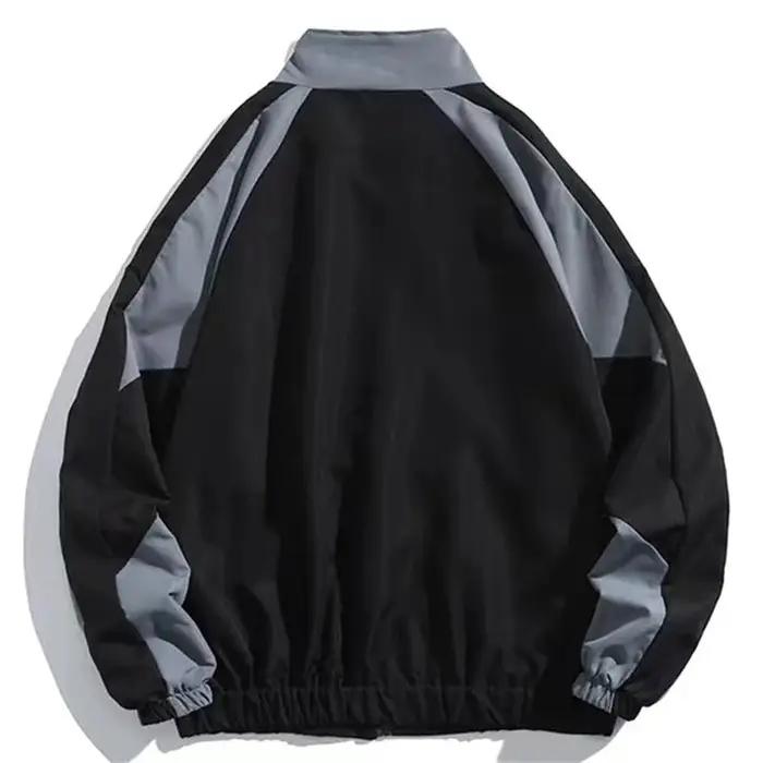 Veste d'Université pour Homme et Femme, Coupe-Vent de Style Hip Hop, Patchwork, Mode Printemps-Autom