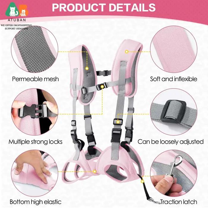 Sac à dos de transport pour chien, sac à dos portable d'urgence pour chiens âgés, blessures articulaires, arthrite, paralysie, sac polyvalent pour randonnées, visites chez le vétérinaire et cadeaux pour animaux de compagnie