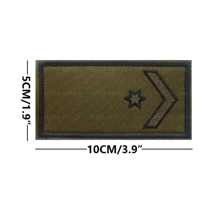Armée grade Chevrons sergent rayures Israël 1ère Brigade Golani patchs uniforme rang bras épaule crochet languette Badges emblème brassard