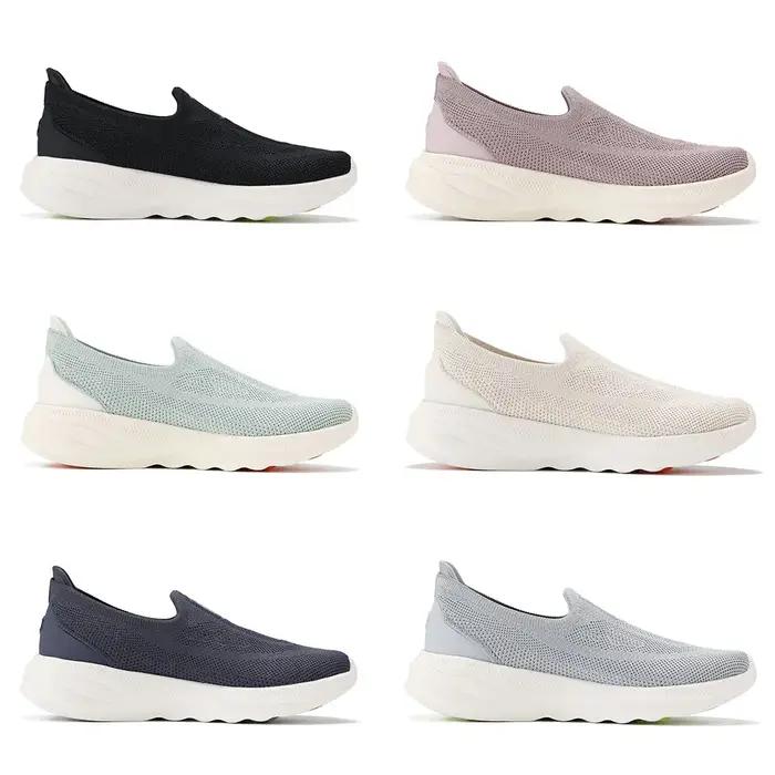 Li-Ning SOFT GO 2 KNIT – chaussures de marche décontractées à enfiler pour femmes, respirantes, avec