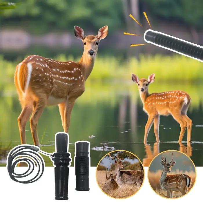 Leurre cerf sifflet sonore - Appeau tonalité ajustable, piège vocal, accessoire chasseur, appeleur