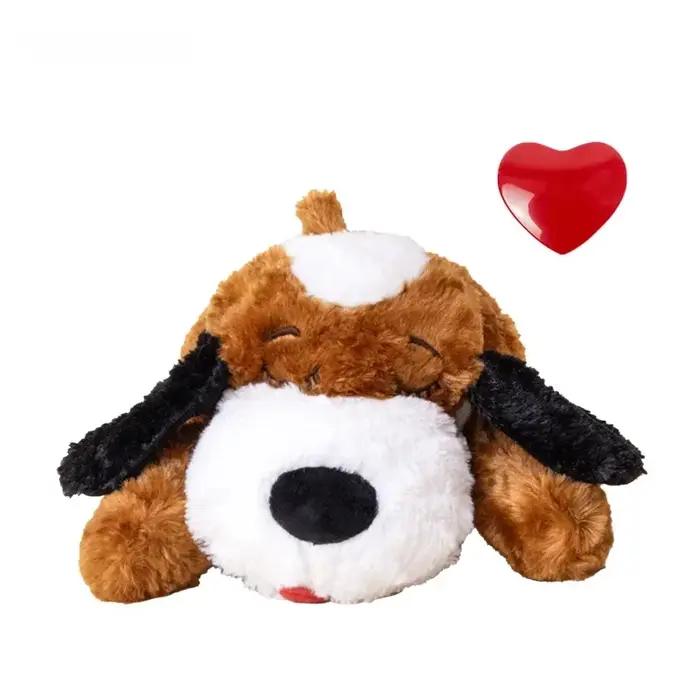 Peluche pour animaux de compagnie avec rythme cardiaque pour chiot, pour l'entraînement comportement
