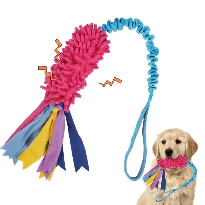 Jouet d'entraînement pour chien corde de traction anti-déchirure peluche résistante aux morsures puzzle interactif pour chiens occasions spéciales activités physiques et mentales