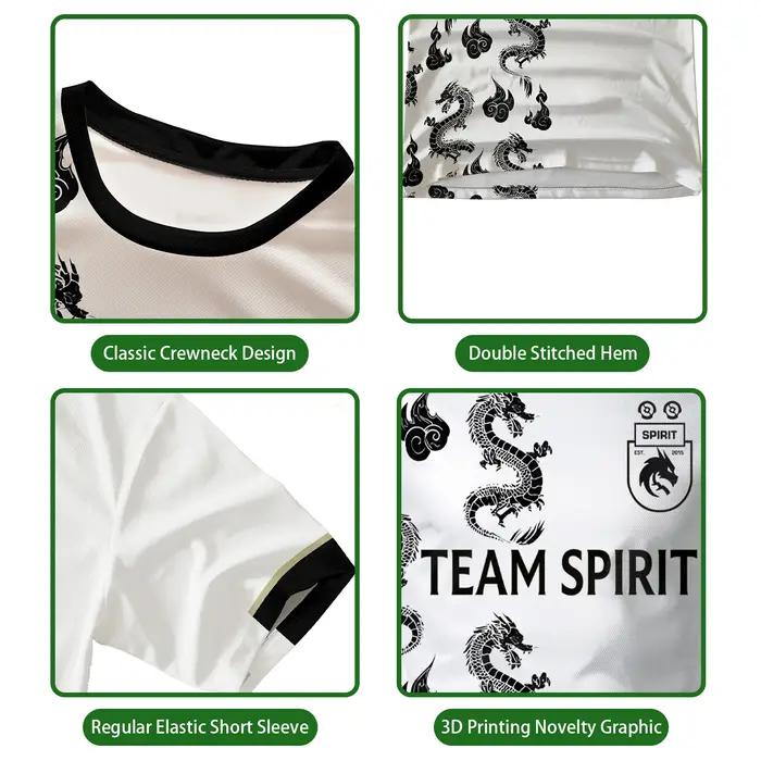Nouveau esprit d'équipe maillots mode T-Shirt jeu Esports joueur uniformes compétition hommes T-Shirt respirant maille tissu Fans garçon T-Shirt