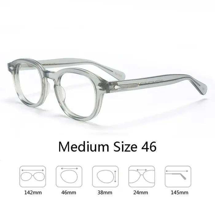 Lunettes de vue pour hommes, style monture transparente, verres transparents, marque Johnny Depp, de