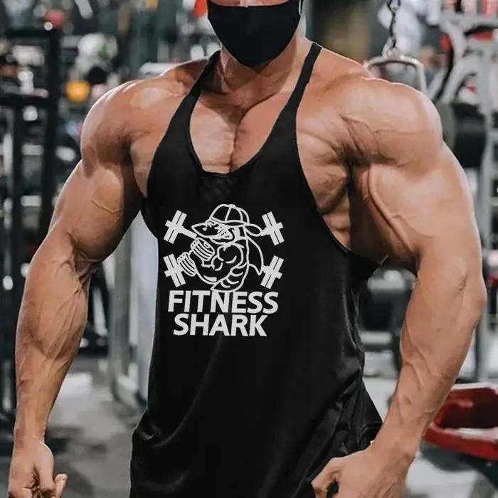 Gilets d'été en coton respirant à bretelles, dos en Y, sans manches, musculation, chemises de Sport