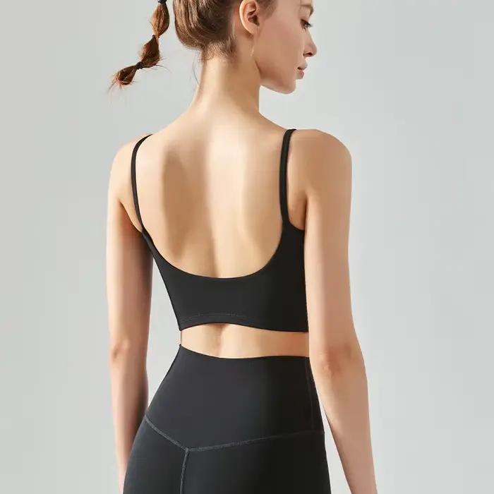 Soutien-gorge de sport respirant pour femmes, haut de fitness, soutien-gorge de sport push up, couss