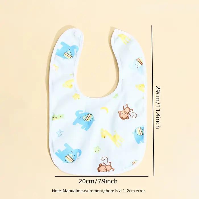 Bavoirs imperméables en coton pour bébé, 4/6/8/10 pièces, vêtements d'alimentation pour enfants, Pro