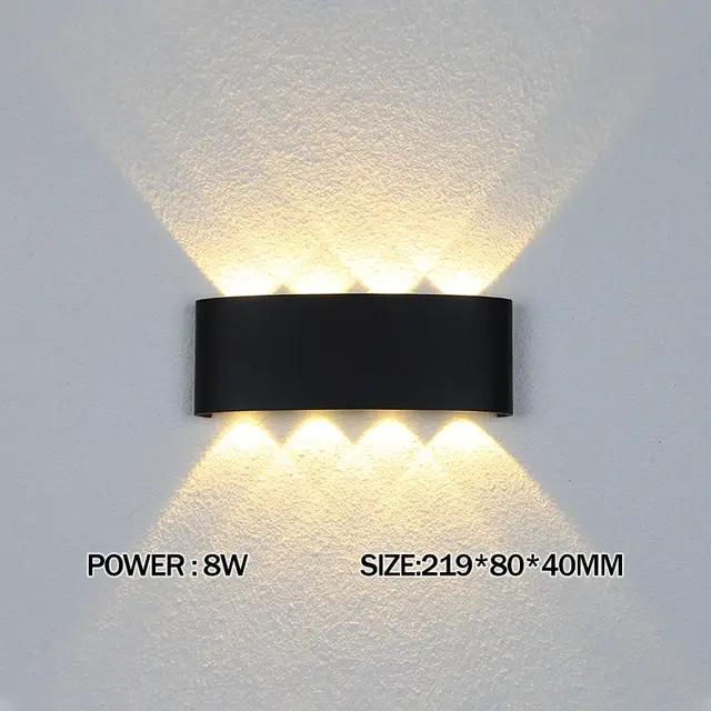 Applique murale LED contemporaine étanche en aluminium pour chambre à coucher entrée étude éclairage intérieur美好生活标题示例:###TITRE### 当代铝合金防水LED壁灯适用于卧室、入口和书房室内照明