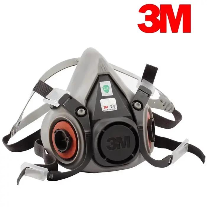 Demi-masque de masque à gaz filtrant auto-amorçante 3M6200 pour travail protection gaz toxiques vapeurs nocives sécurité professionnelle entretien facile occase professionnelle cadeau