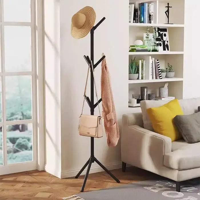 Porte-manteau sur pied moderne pour hôtel support à vêtements rail de chambre meubles d'hôtel design épuré sans clou polyvalent pour intérieur