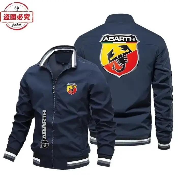 Veste à logo ABARTH, veste ample à manches longues pour homme