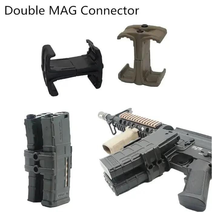 Double magazine parallèle OphidianTac AK AR15 M4 Mag595 en nylon pour pistolets à air et pistolets occasions spéciales paintball tir sportif chasse en extérieur