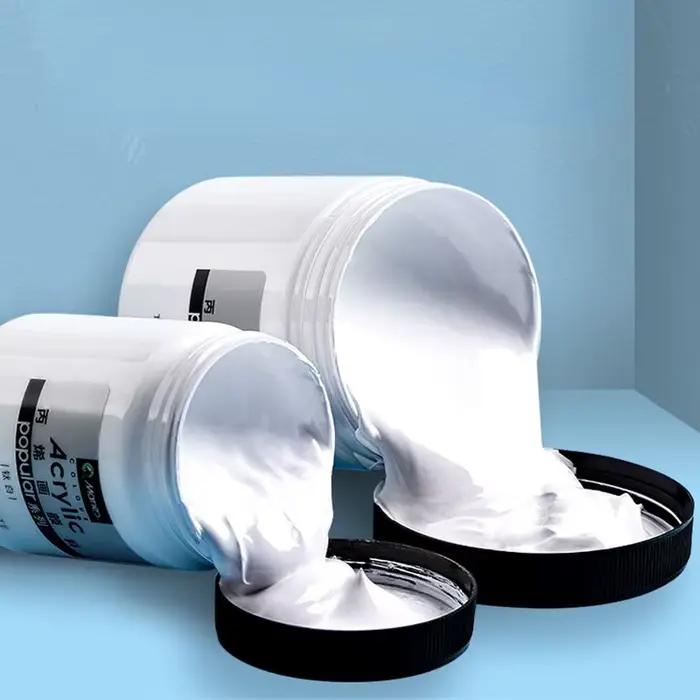 Peinture acrylique blanche 300ml pour peinture murale et art mural résistante à la lumière du soleil pour toile papier verre et céramique