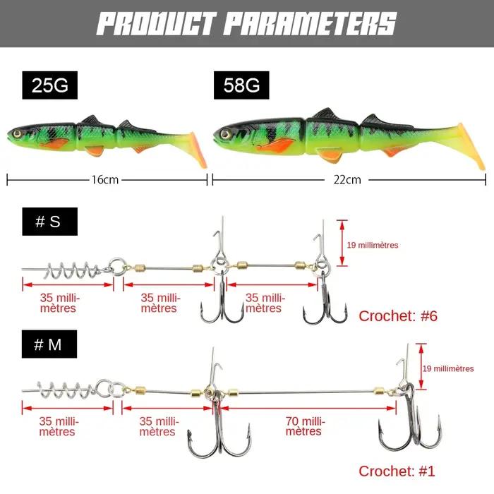 Spinpoler – leurre souple avec queue en T pour la pêche au brochet