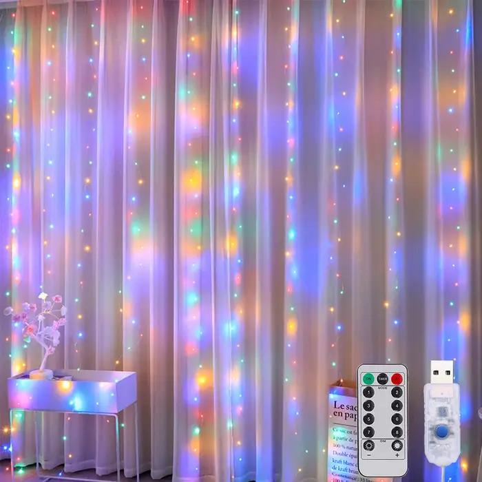 Guirxiété lumineuse dégradée de rideau de LED
