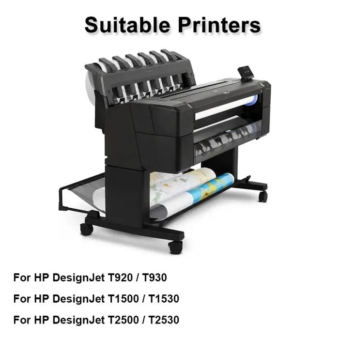Puce de cartouche pour imprimante HP DesignJet T920, T930, T1500, T1530, T2500, T2530, PBK C, M Y, GY, MBK, user ins 727, Nouvelle mise à niveau, 727