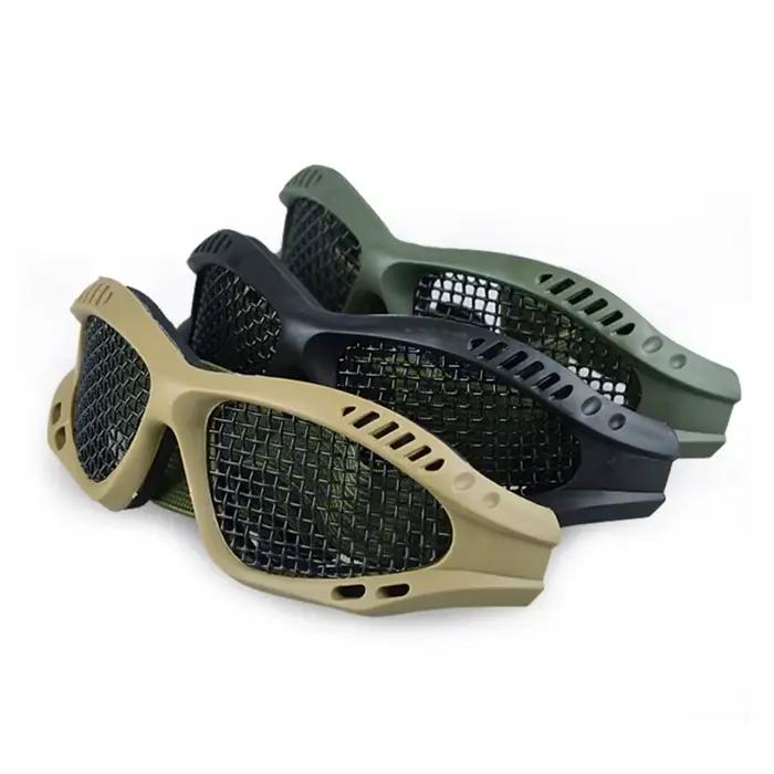 Lunettes de protection tactiques confortables pour airsoft et chasse - Verres anti-buée avec lentilles métal/PC