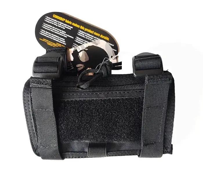 Bras de chasse tactique, pochette de carte montée, pochette de rangement pliante, fixation de gilet