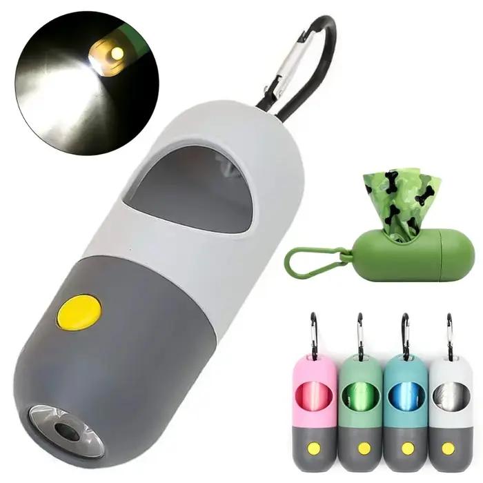 Distributeur de sacs de merde de chien à lumière LED