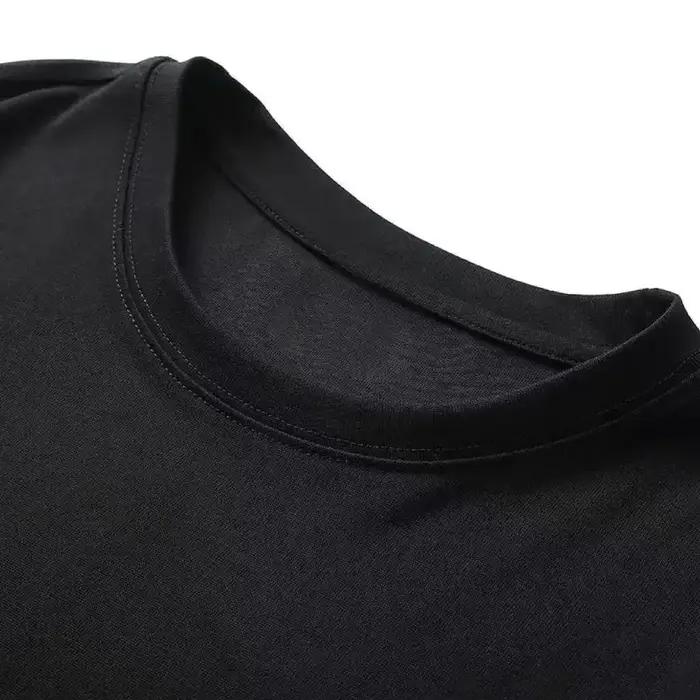 T-Shirt col rond pour hommes, dégradé vibrant, lettre imprimée, manches courtes, tissu doux, haut qu