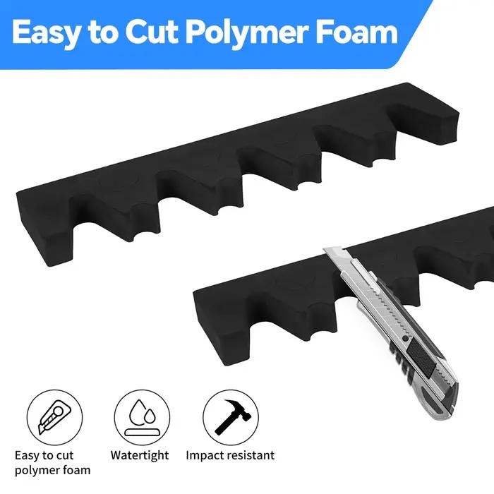 Support mural pour 5 fusils avec base en mousse, support pour fusils de chasse, accessoires de chasse, rangement pour armes à feu