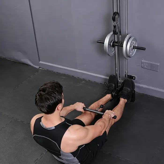 Barre droite pour lat pulldown, accessoire de machine à câble pour la musculation, entraînement des biceps et des bras, équipement de fitness à domicile