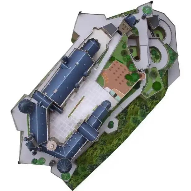 Château de Hohenzollern Allemagne 3D Papier Modèle Construction Artisanat DIY