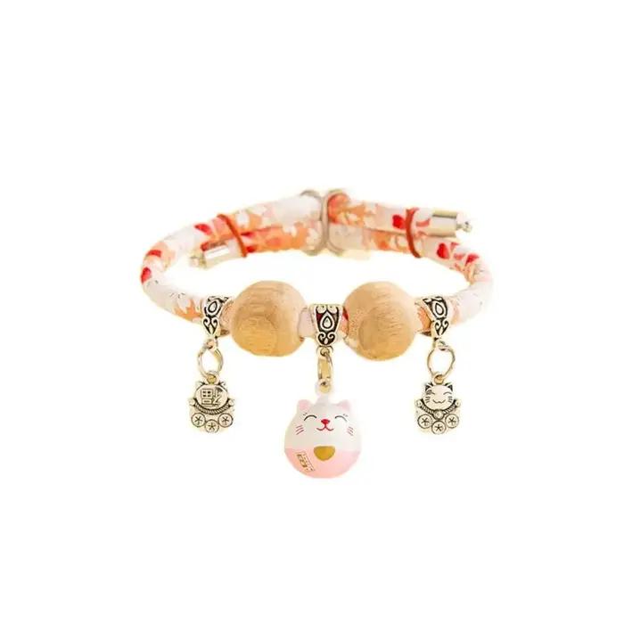 Collier anti-insectes naturel en bois de canhre