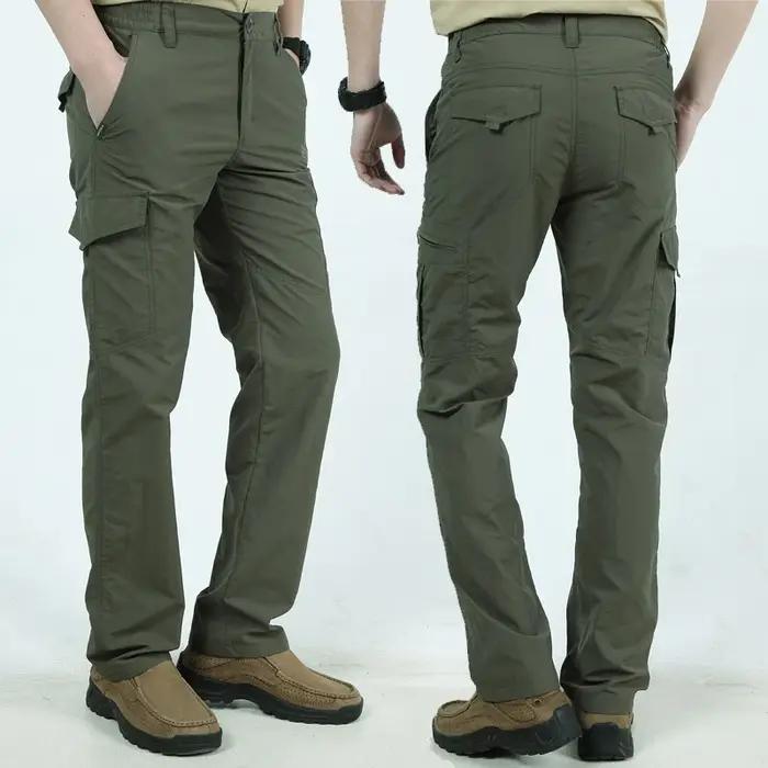 Pantalon cargo tactique imperméable homme nouveau modèle séchage rapide chasse militaire extérieur