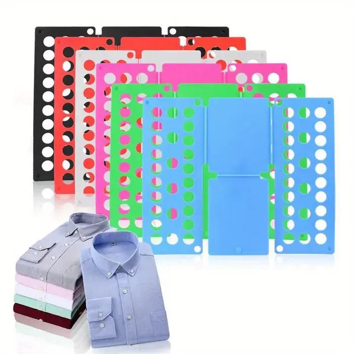 Planche de pliage rapide pour vêtements d'enfants organiseur de t shirts et pulls gain de temps rangement domestique polyvalent blanc bleu rouge