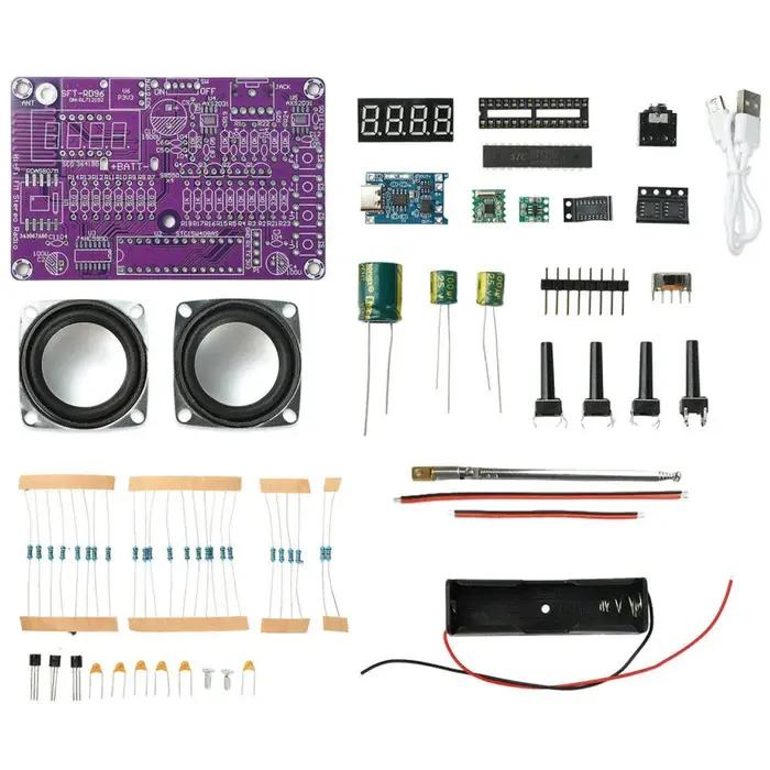 Kit électronique DIY radio FM stéréo 87,5-108 MHz, double canal, RDA5807M, haute sensibilité, interf