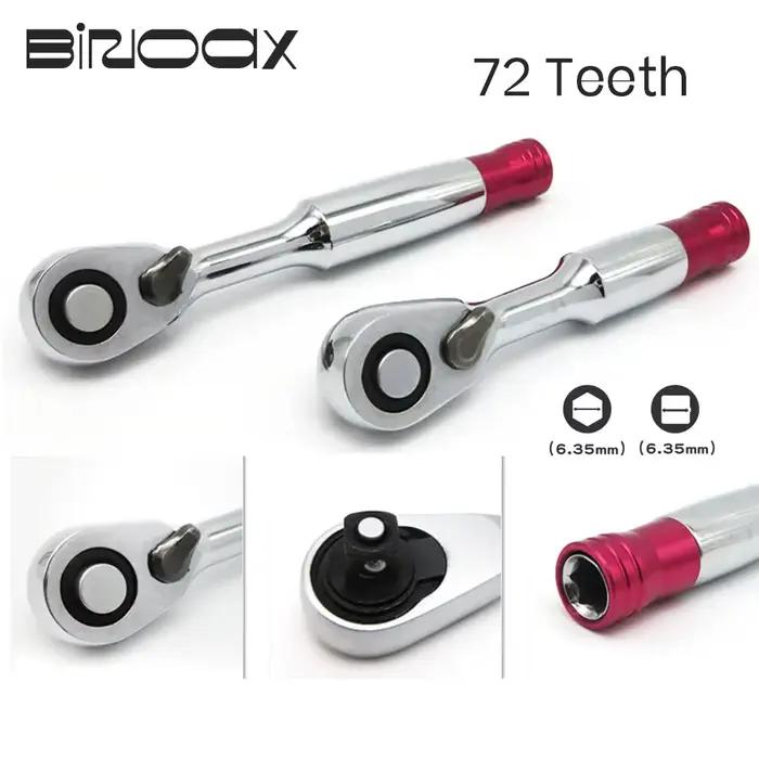 Binoax 72 dents clé à cliquet couple 85mm/100mm 1/4 ''Mini clés à douille outil de réparation pour v