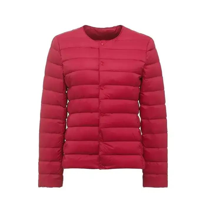 Parka en duvet de canard blanc pour femme