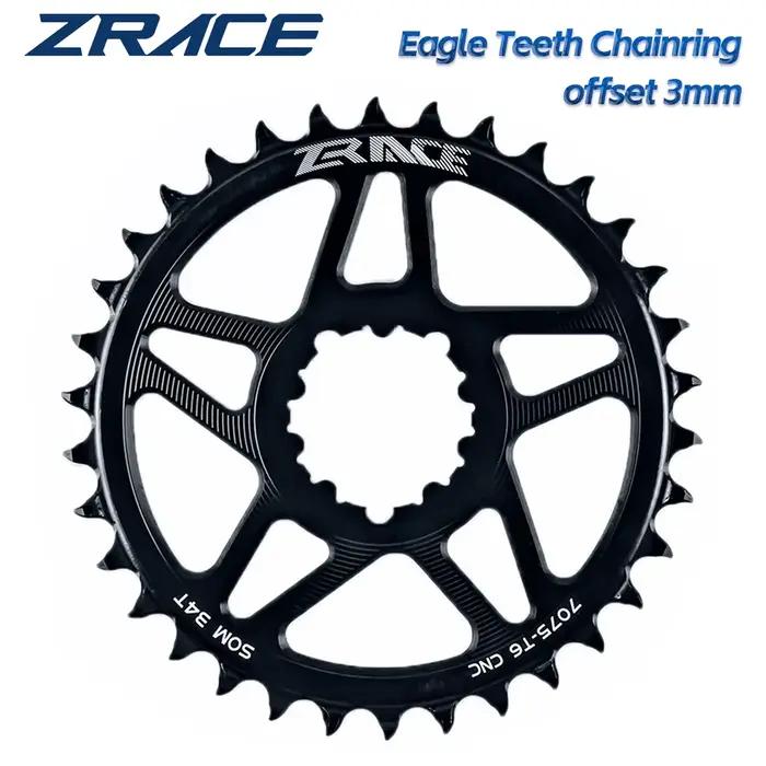 ZRACE 10s 11s 12s Plateaux, dent d'aigle 7075AL CNC, décalage 3 mm, VTT, pour manivelle à montage di
