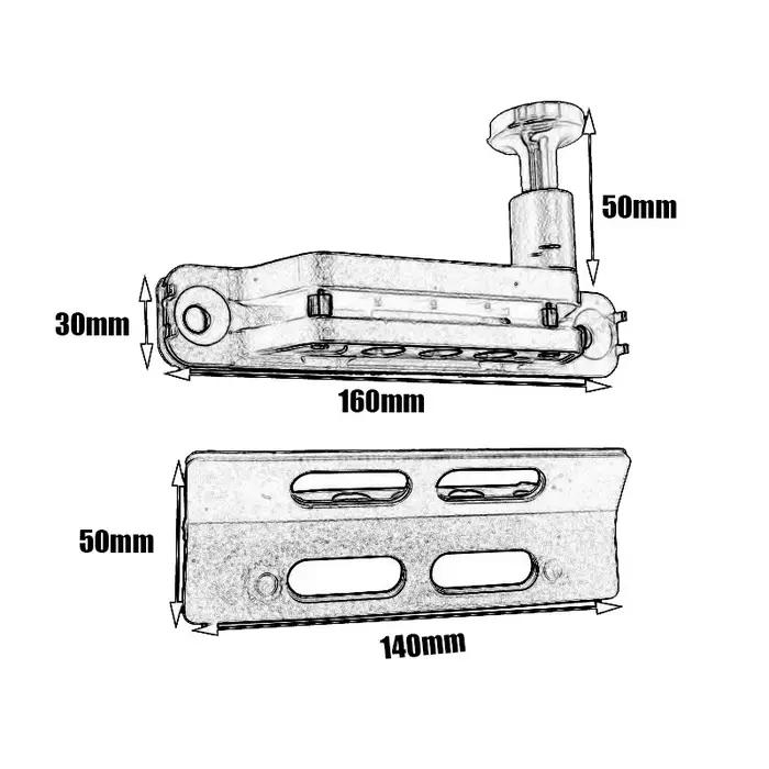 Support de montage d'extincteur de voiture réglable adapté pour Jeep Wrangler Sport/JK/Sara, support