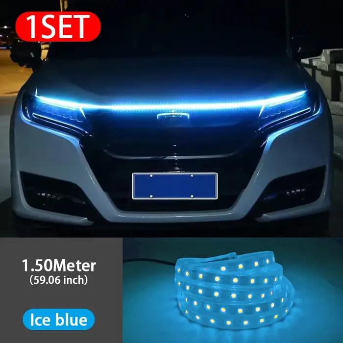 SEAMETAL12V Led feux de capot de voiture bande de phare Flexible lampes d'ambiance multicolores