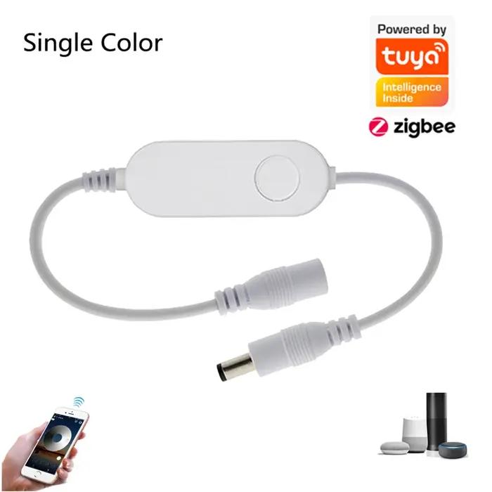 TUYA Zigbee – Mini contrôleur intelligent à intensité variable, 5V 12V 24V, contrôleur de bande LED