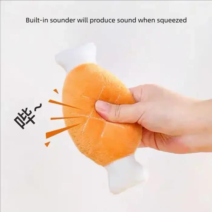 Jouet en peluche couineur en forme de jambe de poulet pour chiens et chats de petites, moyennes et grandes tailles pour jouer et se divertir occuper et entretenir l'attention des animaux de compagnie occasions spéciales