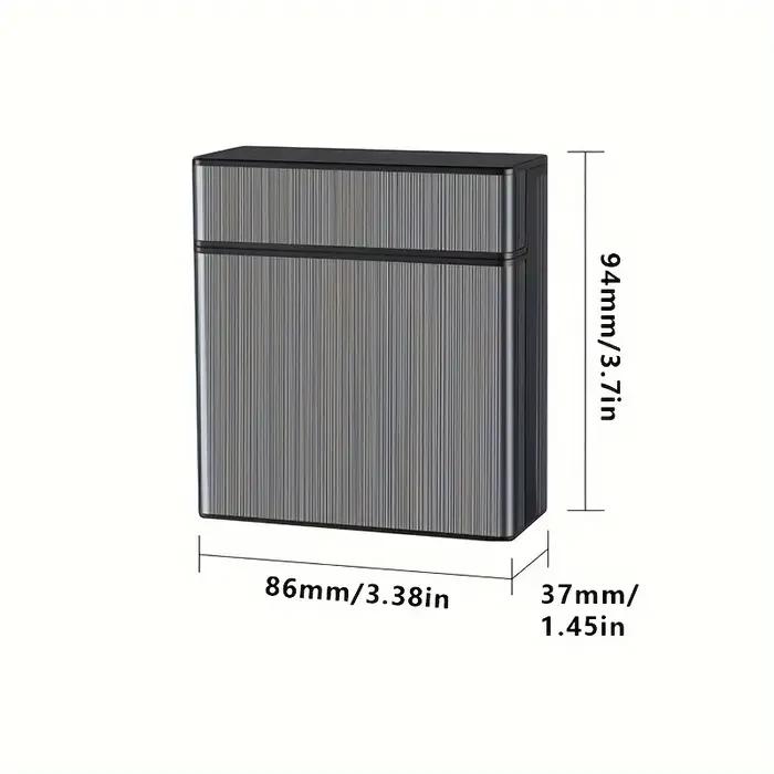 1 pièces étui à cigarettes pour King Size 40 branche capacité boîte à cigarettes en alliage de Zinc Portable mince boîtes à cigares Cigarettes de poche