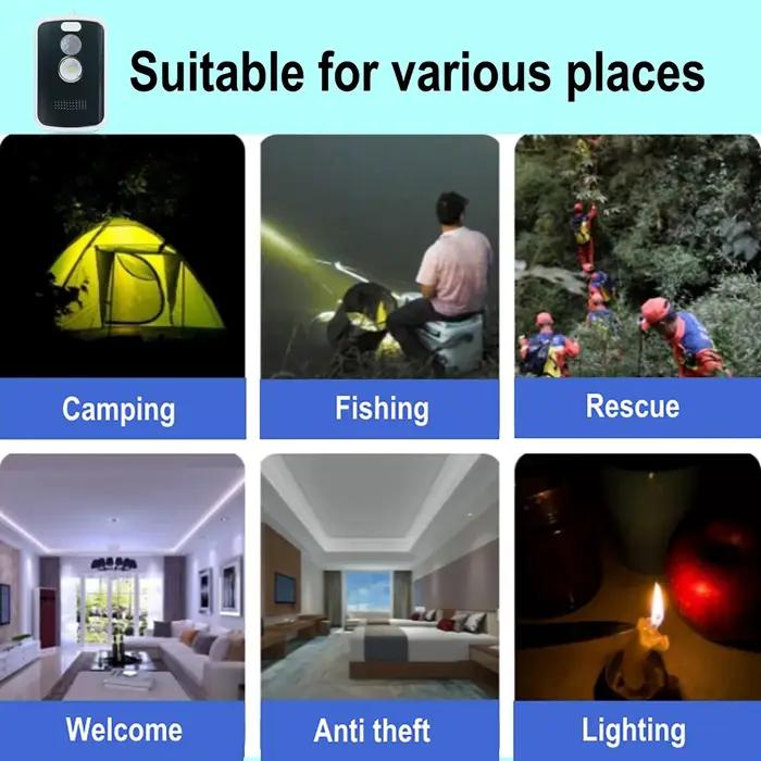 Alarme de sécurité périmétrique 125db, 3 Modes, détecteur de mouvement, défense de sécurité, alerte antivol, outils de sécurité portables pour Camping en plein air