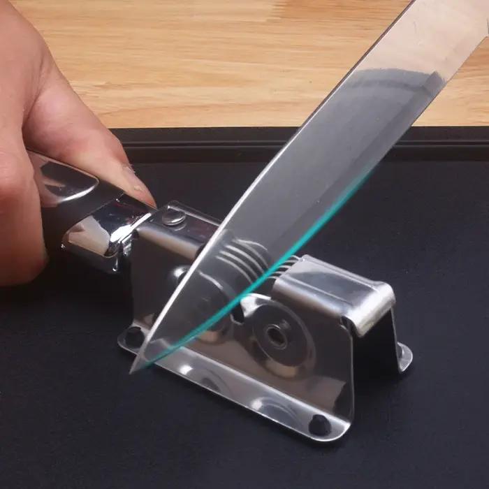 Couteau multi-outils professionnel pour chasseurs et pêcheurs avec mini-affûteur, lime à ongles et aiguiseur de couteau en acier inoxydable
