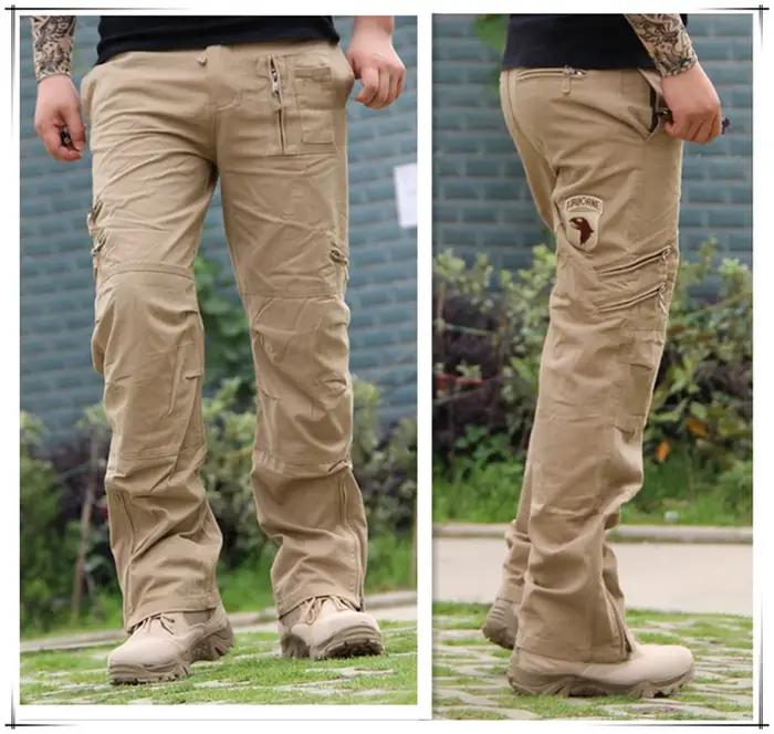 Pantalon cargo tactique homme chasse noir